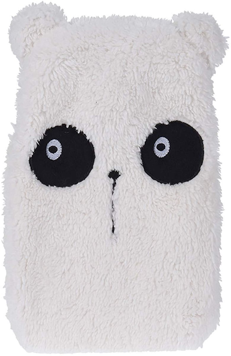 Dailygoods- Warmwaterkruik met pluche overtrek - Diermotief - 27 x 17 cm - 0,85 liter - Verwijderbare hoes - Ideaal voor warmte en knuffelen - Warmwaterfles