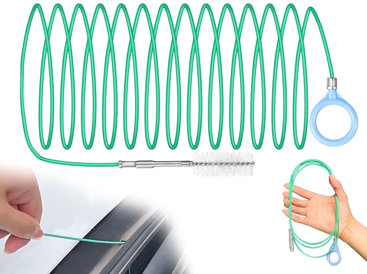 Dailygoods- Afvoerborstel 300 cm - Flexibele Reinigingsborstel - Buisborstel - Reiniger voor Afvoeren - Reiniger voor Afvoergaten - Hoogwaardige Kwaliteit