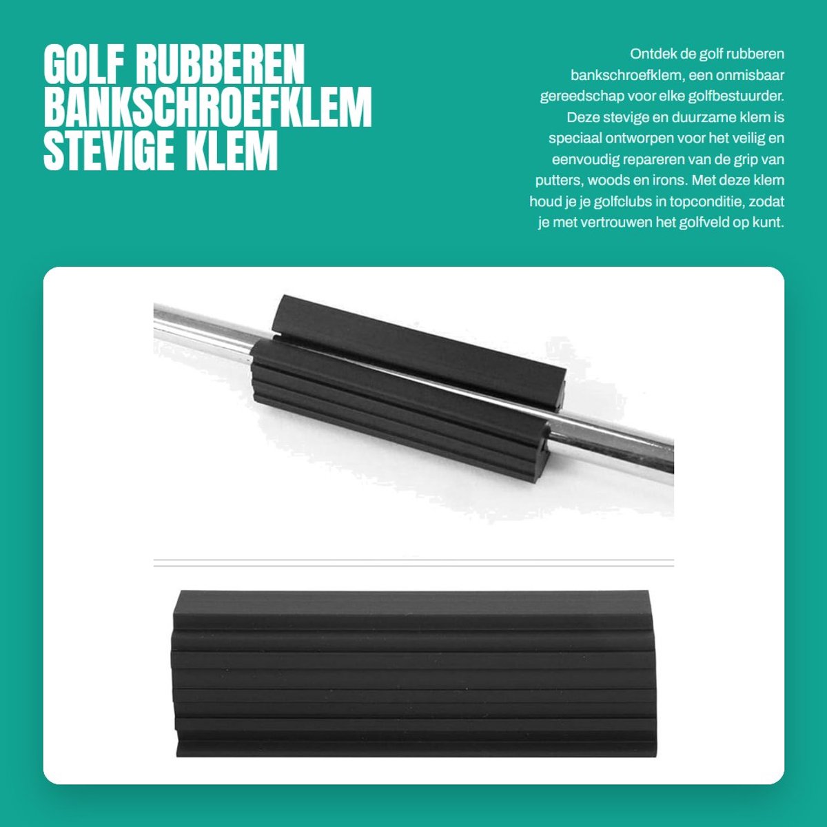 Dailygoods- Bankschroefklem Stevige en Duurzame Klem - Gereedschap voor Golfbestuurders - Geschikt voor Wood/Iron/Putter - Reparatie van Putters As - Ideaal voor Golfgebruik