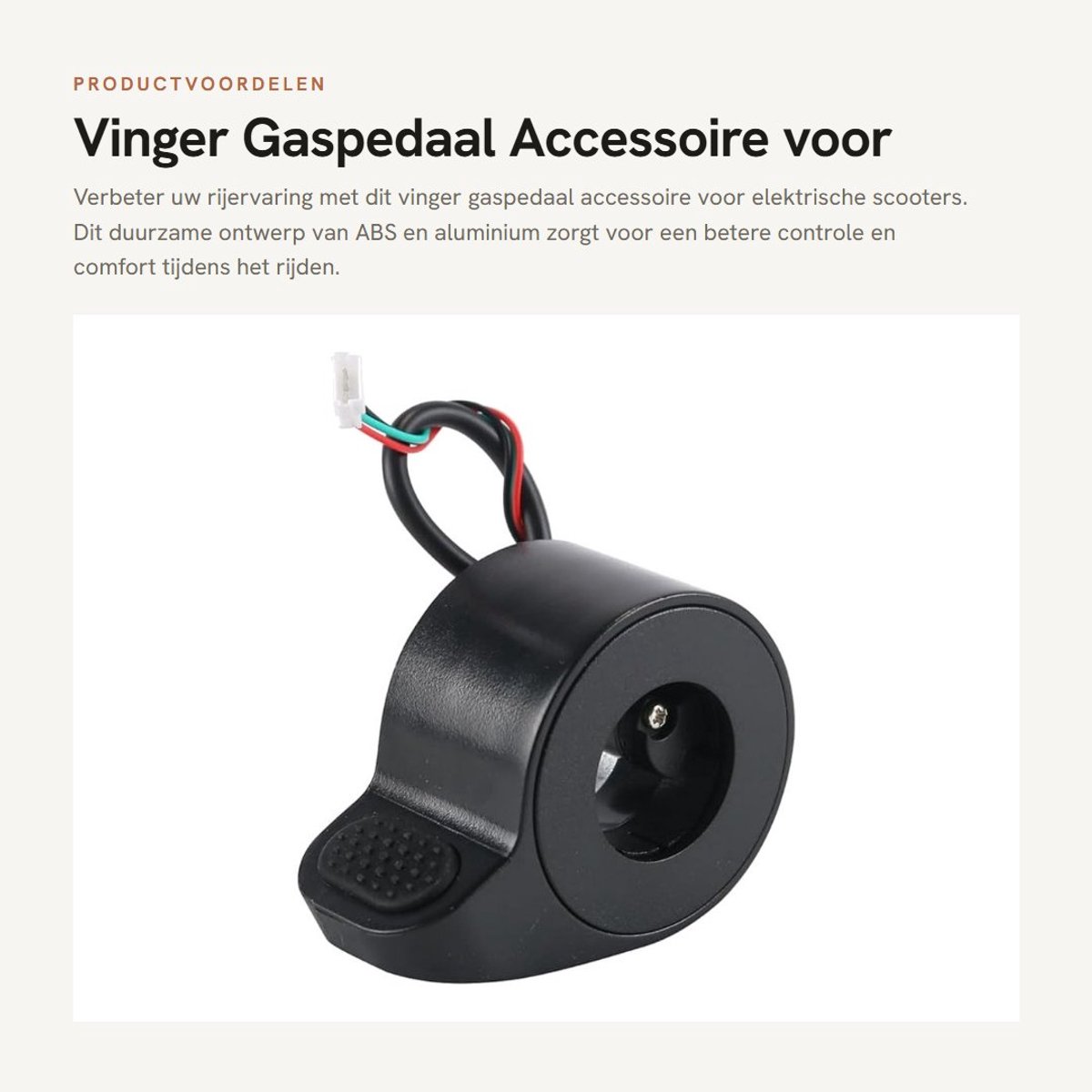 Dailygoods - Vinger Gaspedaal Accessoire voor Elektrische Scooter
