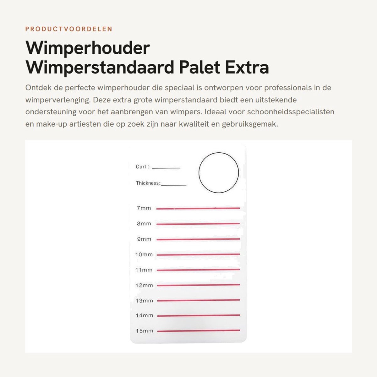 Dailygoods- Wimperstandaard Extra Groot - Wimperhouder - Wimperstandaardhouder - Siliconen Pad - Make-up Tool - Duurzaam Materiaal - Wimperstation