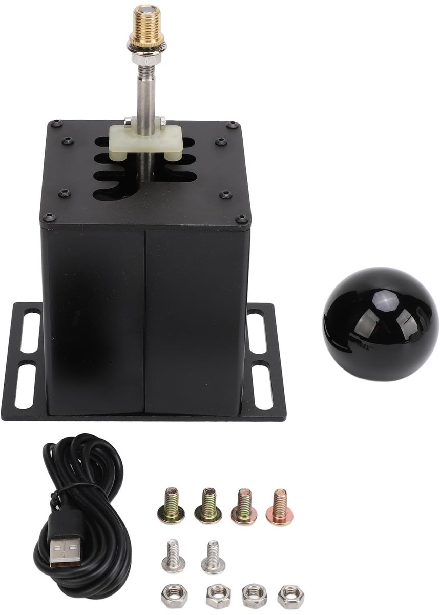 Dailygoods - 6 R PC USB Simulator Shifter - Realistische Gaming Shifter - Zwart - Schakelen als een Pro - Compatibel met G29 G27 G25 G920 T300RS GT