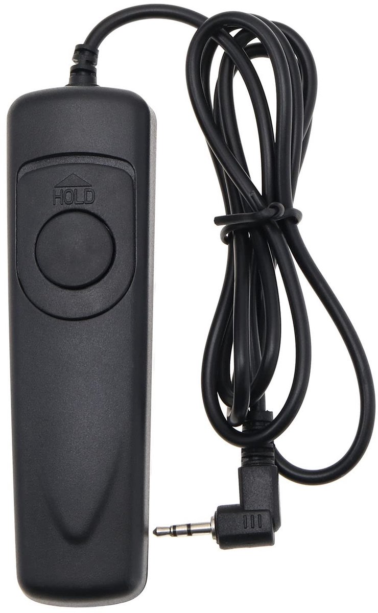 Dailygoods - Afstandsbediening Camera - RR-100 - Zwart - Sluiter Release - Compatibel met Fujifilm Camera's - 98 cm Kabel