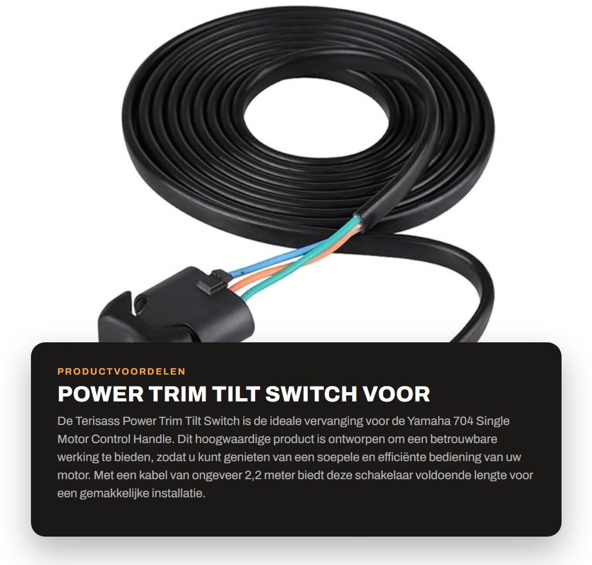 Dailygoods - Power Trim Tilt Switch voor Yamaha 704 Motorbesturing