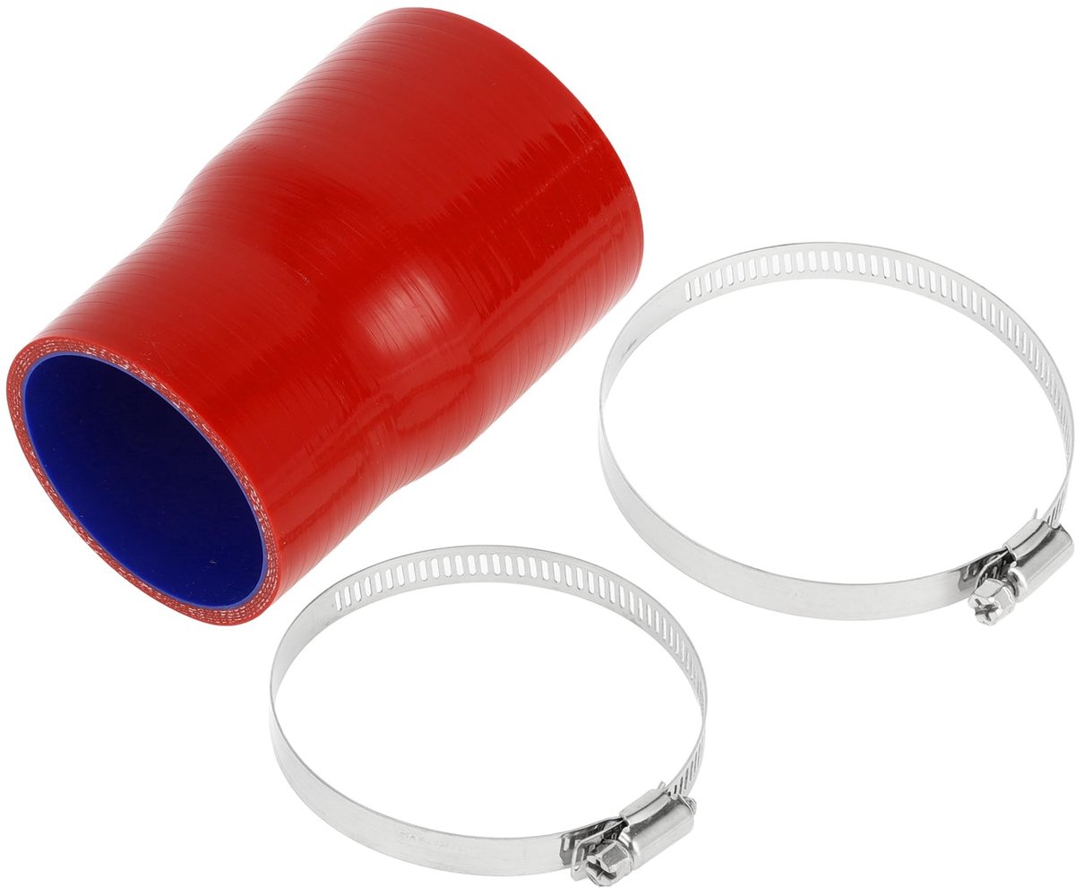 Dailygoods- Silicone Slang 4-Laags - Rechte Koppeling - Binnendiameter 80-3.15"/2.75" - Lengte 127mm - Dikte 5mm - Temperatuurbestendig tot 300℃ - Koelslang