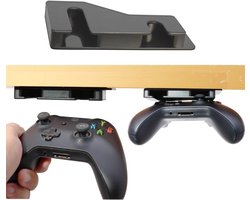 CLUTCHR – Support de manette Xbox & Switch Pro – Sous le bureau – Autocollant sans perçage – Pour Xbox Series X/S, One, 360 & Nintendo Switch Pro – Noir