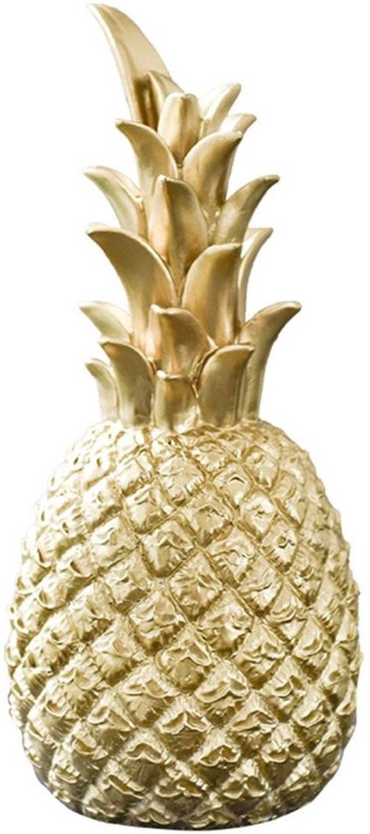 Gouden Decoratieve Ananas van Hars, Scandinavische Moderne Ornamenten