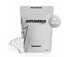 Hypowered Neusstrips - Transparant - Sport Neuspleisters - Nose Strips - Anti-Snurk slaapstrips - Neusspreider - Ideaal voor sport en slaap - 30 stuks