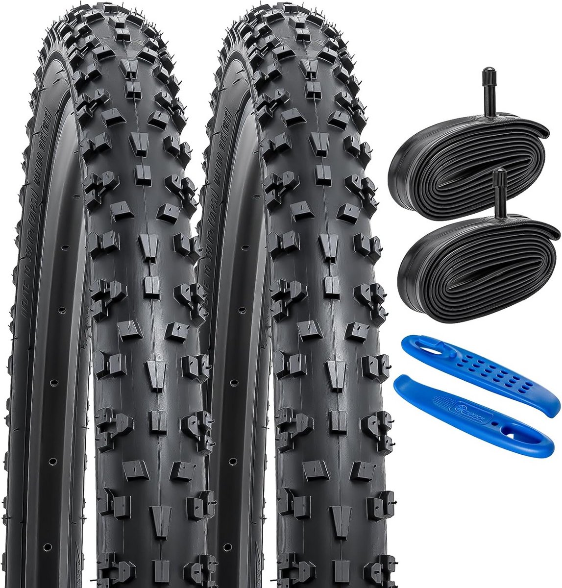 Fietsbanden Set - Banden Binnenbanden - All-road Rijden - Opvouwbaar Ontwerp - 26 x 1.95 Inch - Zwart