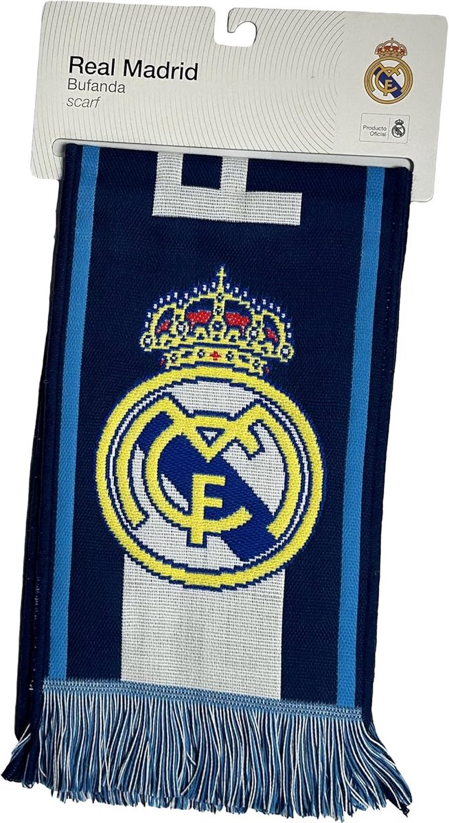 Voetbal Sjaal - Supporters Sjaal - Wedstrijd Bezoek - Officieel Club Design - 140 cm - Donkerblauw — afbeelding 2