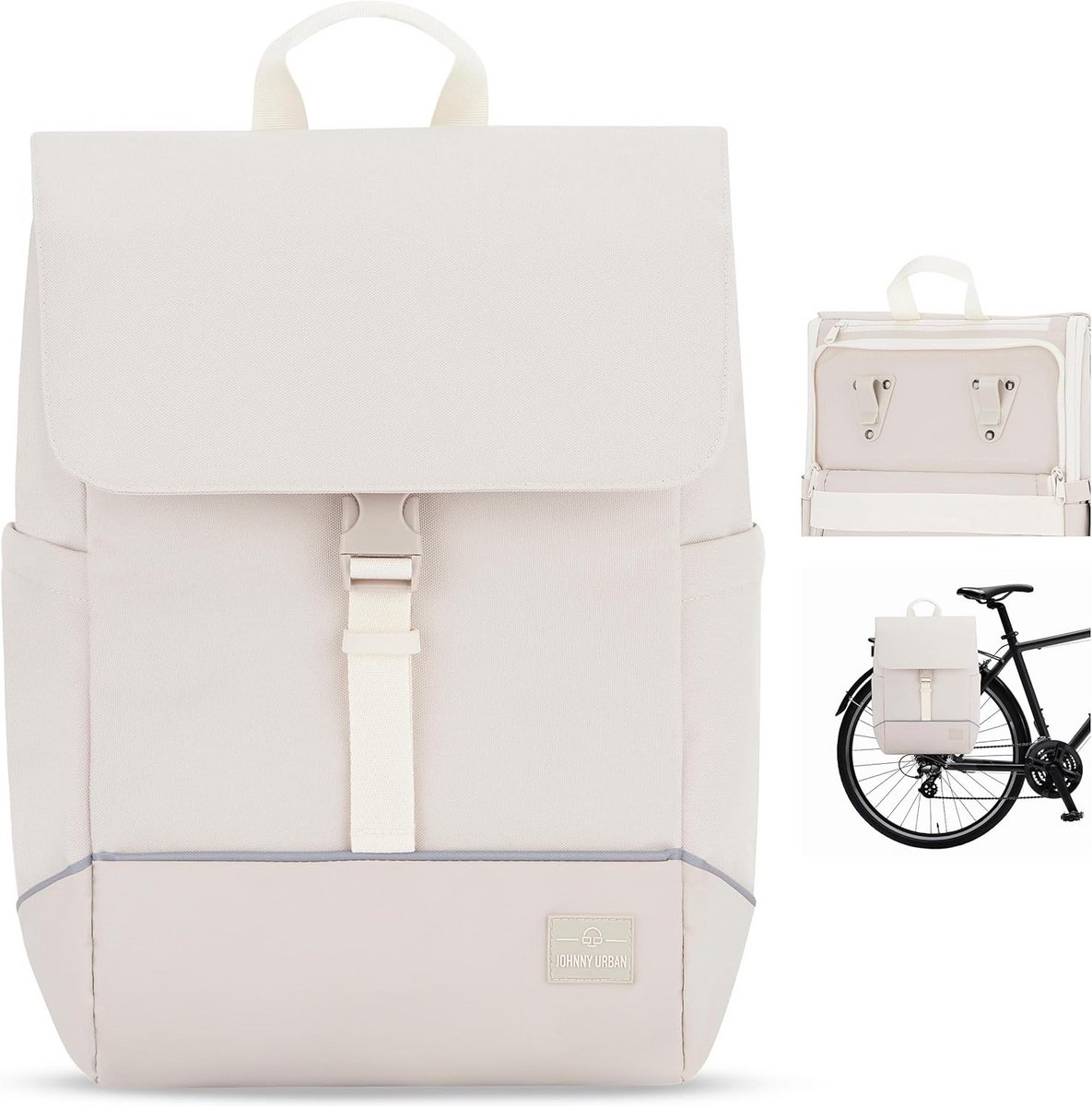 Fiets Fietstas - Rugzak Frame Tas - Fietsen en Reizen - 2-in-1 Ontwerp - Waterafstotend Materiaal - Zwart
