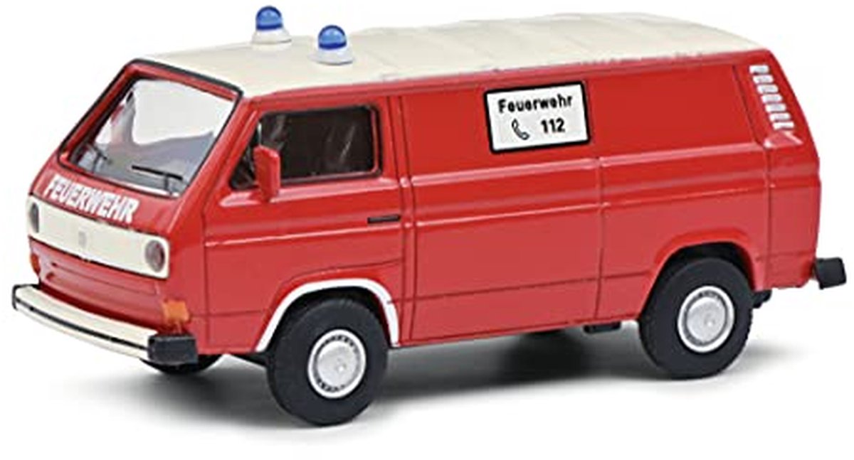 Model Brandweerwagen - Miniatuur Voertuig - Verzamelen Modellen - Gedetailleerd Nagemaakt - Schaal 1:64 - Rood Wit