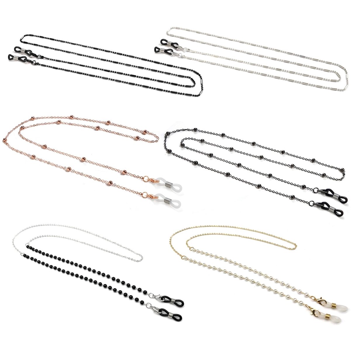 Zonnebril Ketting Hoogwaardig Materiaal - Brillenkoord Kralen - Klassieke Stijl - Lichtgewicht - Stevig - Herbruikbaar