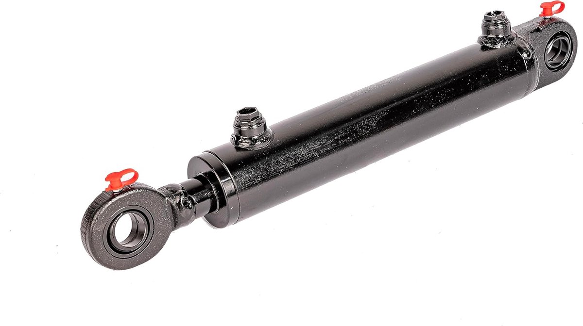 Hydraulische Cilinder - Dubbelwerkend Systeem - Machine Ondersteuning - Hoge Industriële Kwaliteit - 600 mm - Zwart