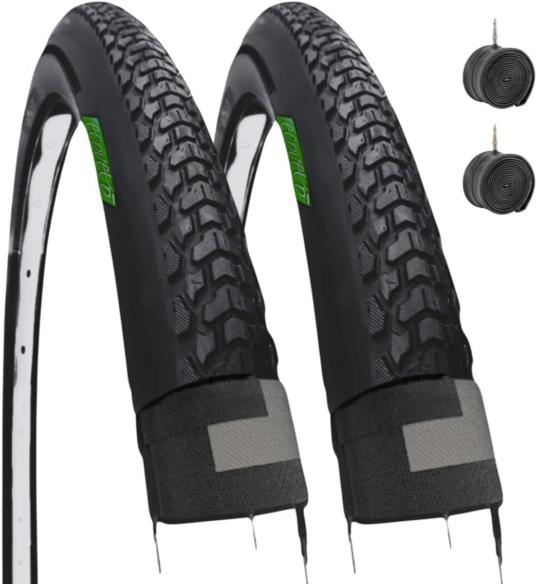 Fietsbanden en Binnenbanden - Stadsbanden Off-road - Fietsen Alle Terrein - Demi Slick Profiel - 700 x 40C - Zwart