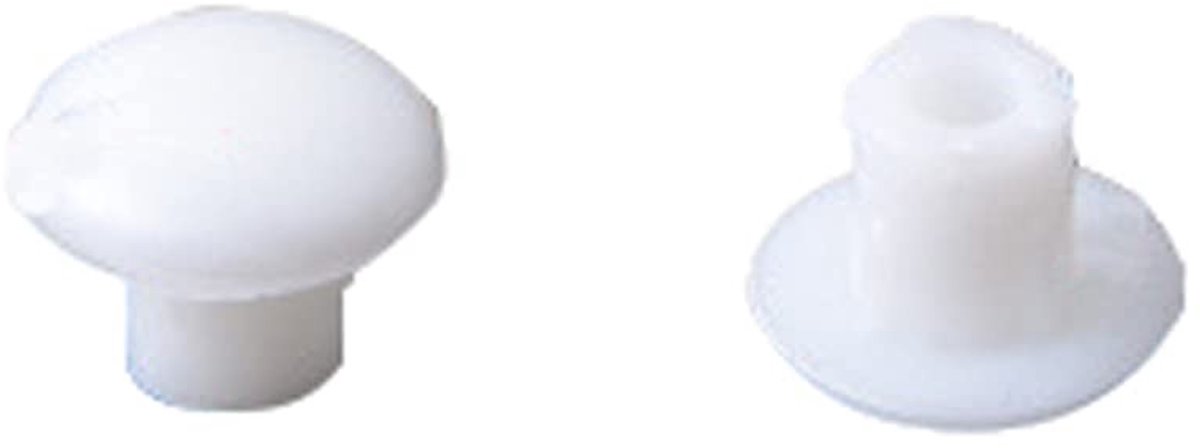 Dailygoods- Gatplug 10mm - Cilindrische Plug - PP-Kunststof - 100 Stuks - Duurzaam - Geschikt voor Meubels - Gatafdekking