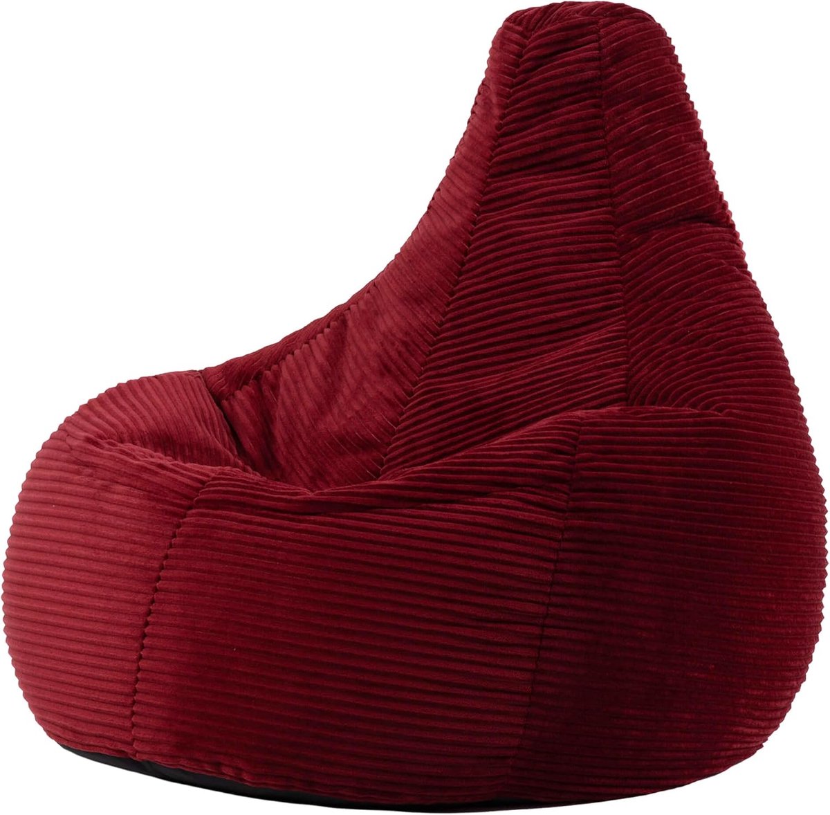 Zitzak Stoel - Comfortabele Fauteuil - Ontspannen Zitten - Hoge Rugsteun - 73 cm Hoog - Bordeauxrood