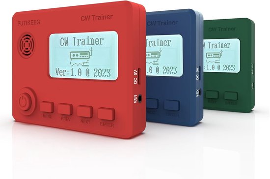 CW Trainer - Morse Code - Radio Oefenen - Met Display - Compact - Blauw — afbeelding 5