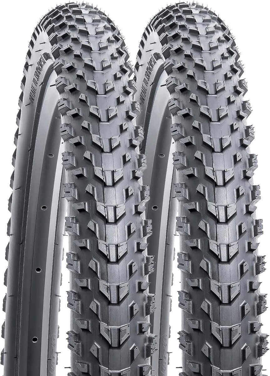 Fietsbanden en binnenbanden - Banden set - Off road rijden - Heavy duty constructie - 24 inch - Zwart