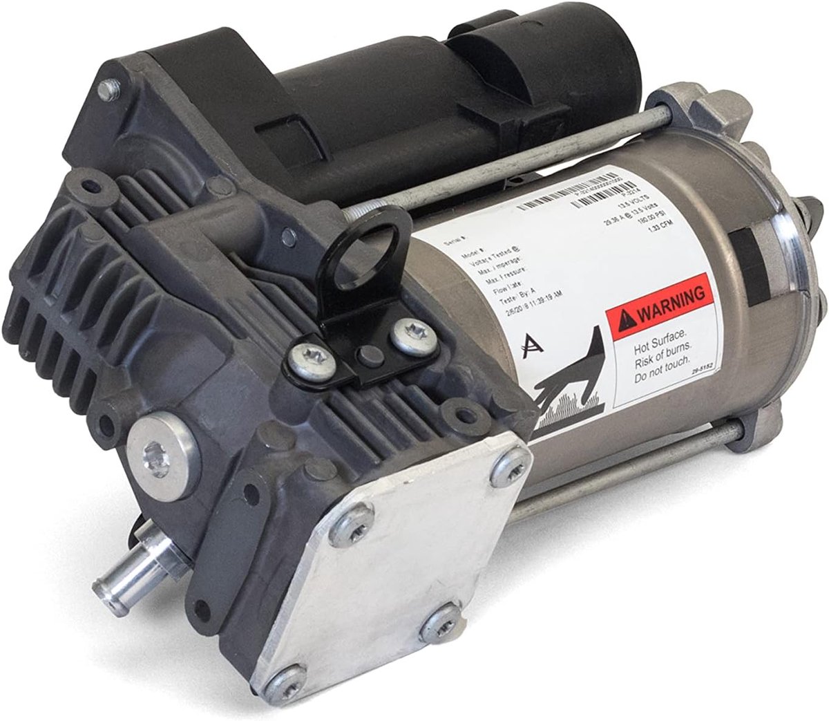 Luchtvering Compressor - Reserve Onderdeel - Auto Onderhoud - Geïntegreerde Droger - 2.72 Kilogram - Zwart