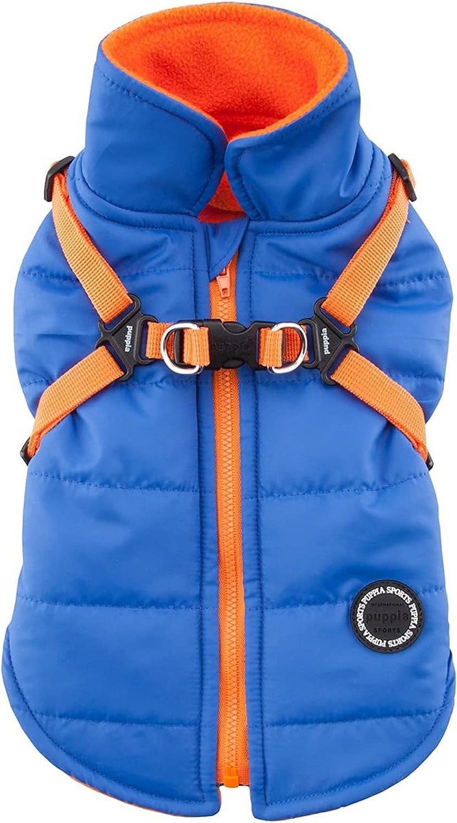 Wintervest Hond - Hondenjas Tuigje - Warmte Bescherming - Wasbaar op 30 graden - Maat XL - Blauw