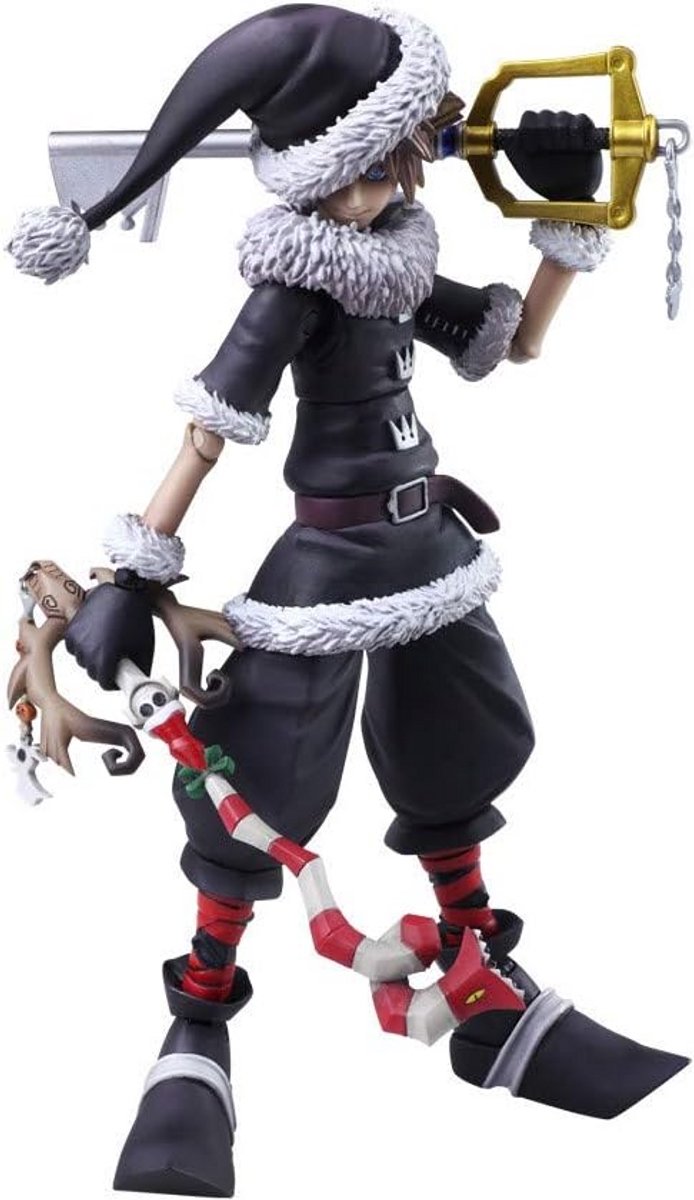 Actiefiguur Sora - Kerstkostuum figuur - Verzamelobject display - Verstelbare hoed - 15 cm - Meerkleurig