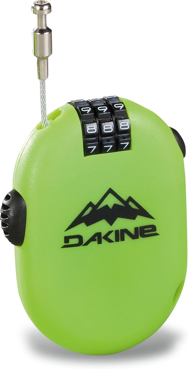 Combinatielock - Dagtas Lock - Veilig Spullen - Intrekbaar Kabel - Compact Formaat - Groen