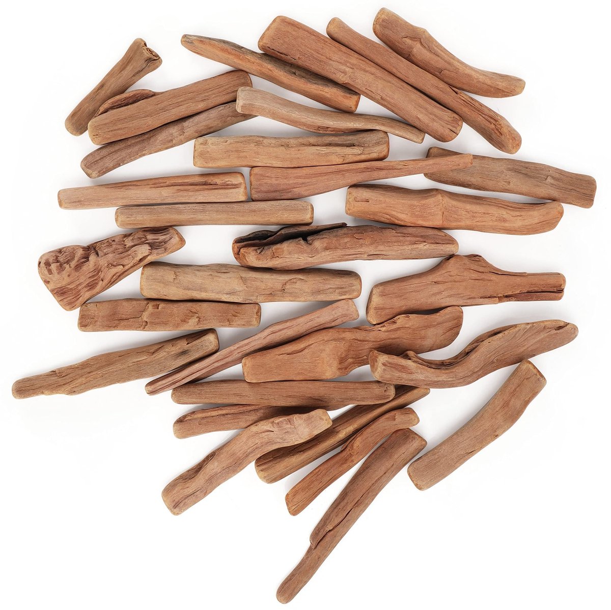 Dailygoods- Drijfhout Stukken 450 g - Onbewerkt Houten Takken - DIY Kunst/Hobby - Rustieke Decoratie - Milieuvriendelijk - Gladgeschuurd - Decoratiehout