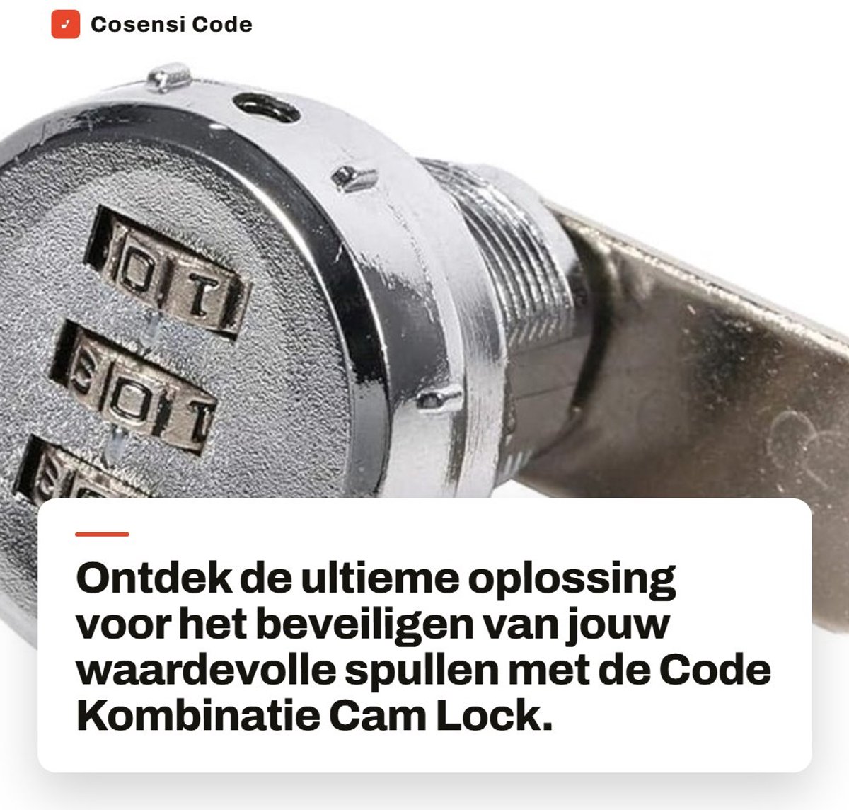 Dailygoods- Codeslot - Cijferslot - Beveiliging - Meerdere Gewindelängen - Eenvoudige Installatie - Geschikt voor 0.5-9mm Dikte - Deurslot