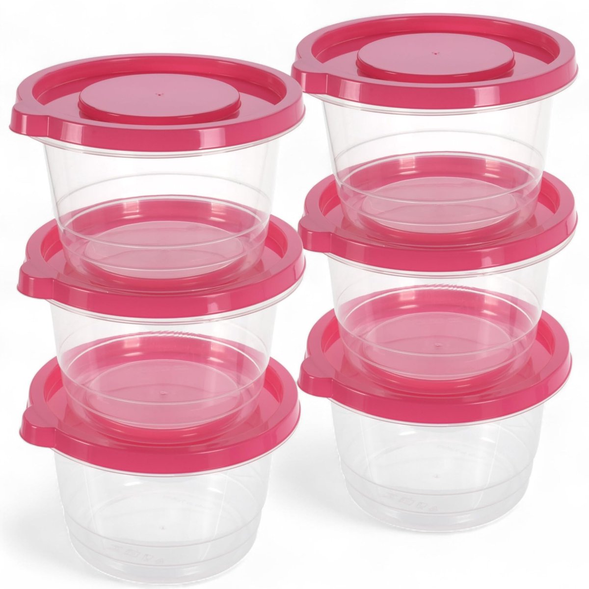 Dailygoods- Vershouddozen Set - 6-delig - BPA-vrij - Stapelbaar - Magnetronbestendig - Luchtdicht - 1230 ml - Opbergdozen