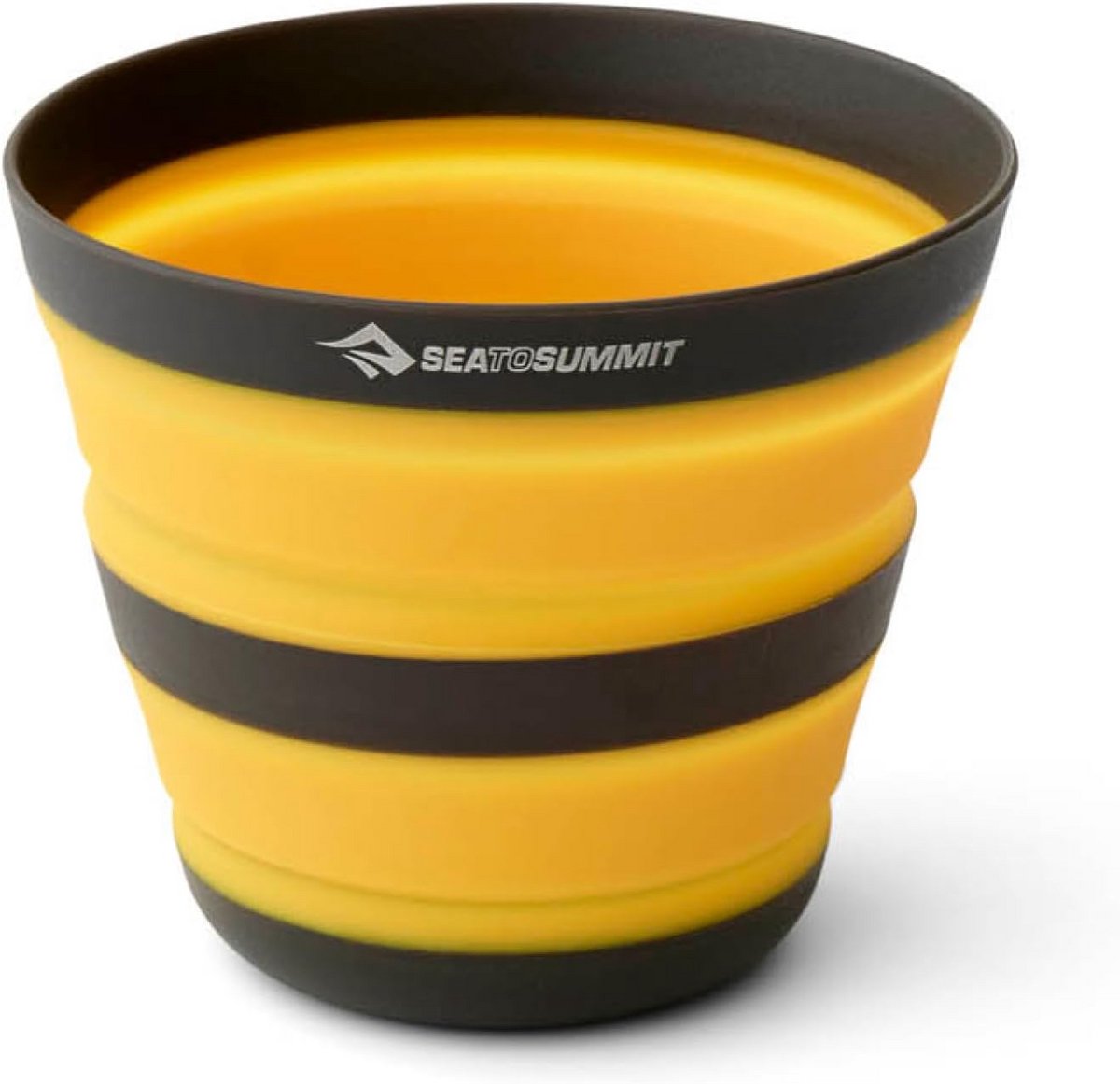 Opvouwbare Beker - Kampeerbeker Mok - Outdoor Drinken - Compact Ontwerp - 350 ml - Geel