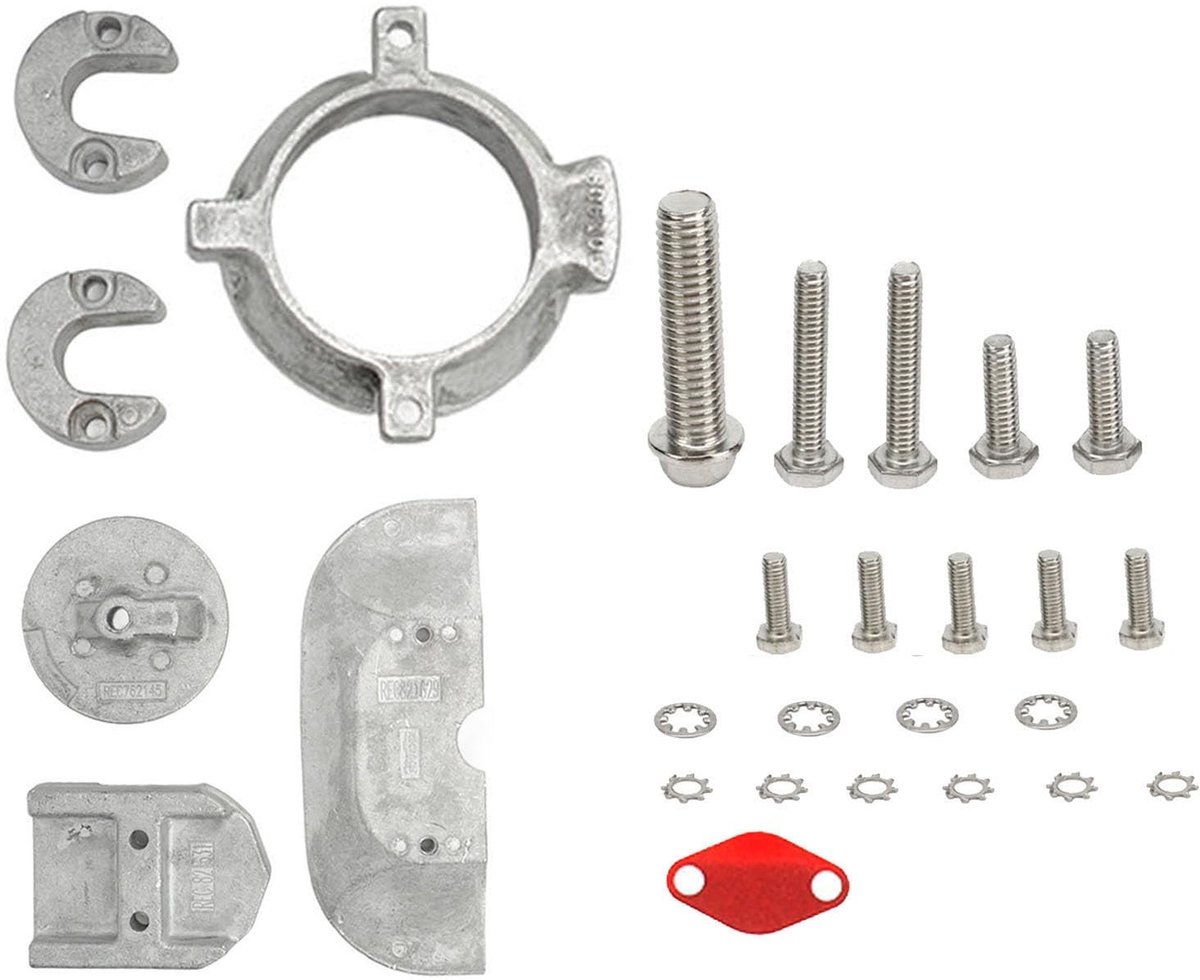 Dailygoods- Anodeset Aluminium - Roestvrij Anodekit - Geschikt voor Mercruiser Alpha One Gen 2 - 28 Stuks - Hoge Sterkte - Bescherming Motor