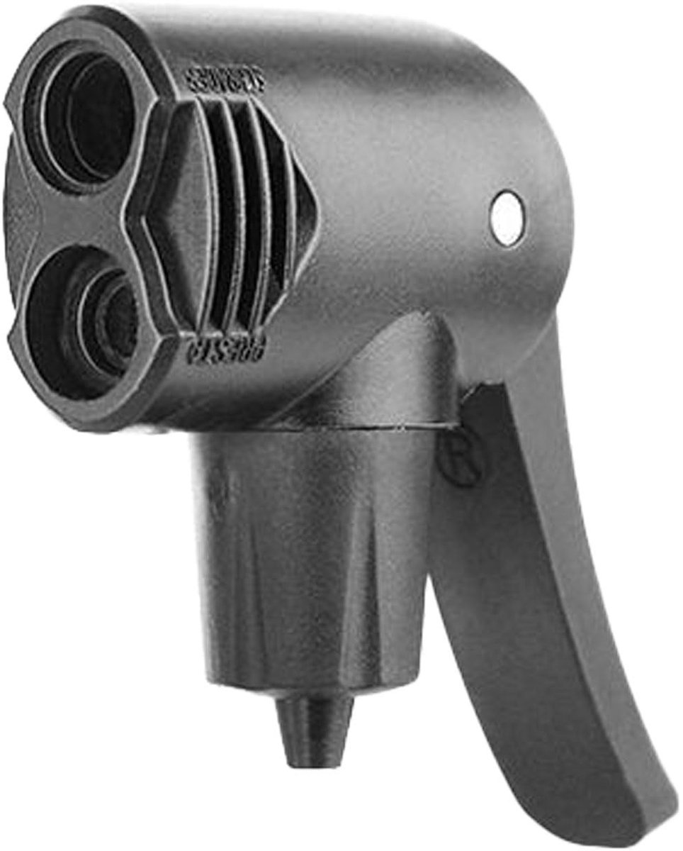 Dailygoods- Pompkop Universele Vervangende Dubbele Kop - Geschikt voor Dunlop/Schrader/Sclaverand - Vergrendelingshendel - Hoogwaardig Plastic - Duurzaam en Betrouwbaar - Fietspomp