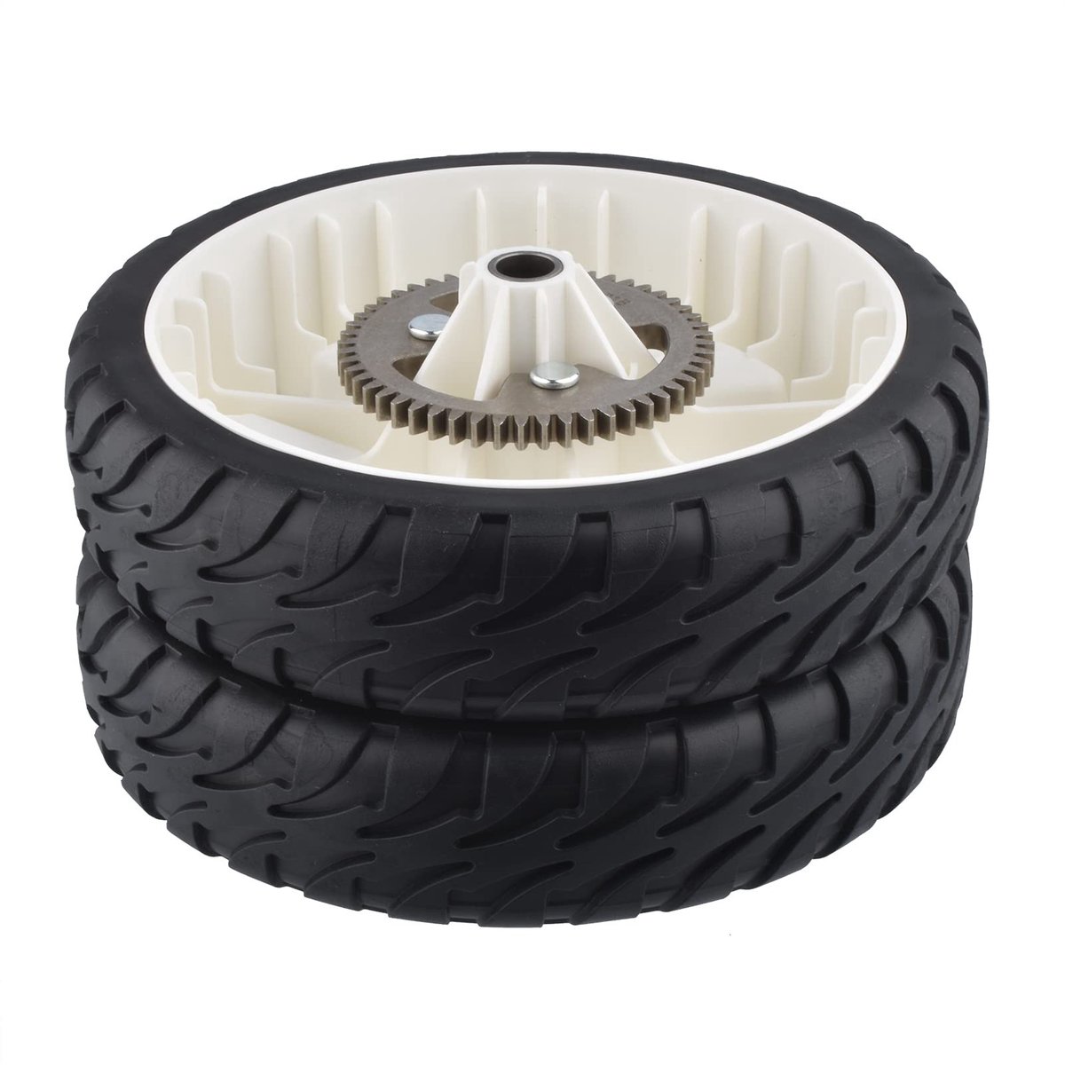 Dailygoods- Aandrijfwiel Vervanging voor Toro 137-4835 - 8-inch - 2 Stuks - Geared Achterwiel - Hoge Kwaliteit - Niet-originele Reserveonderdelen