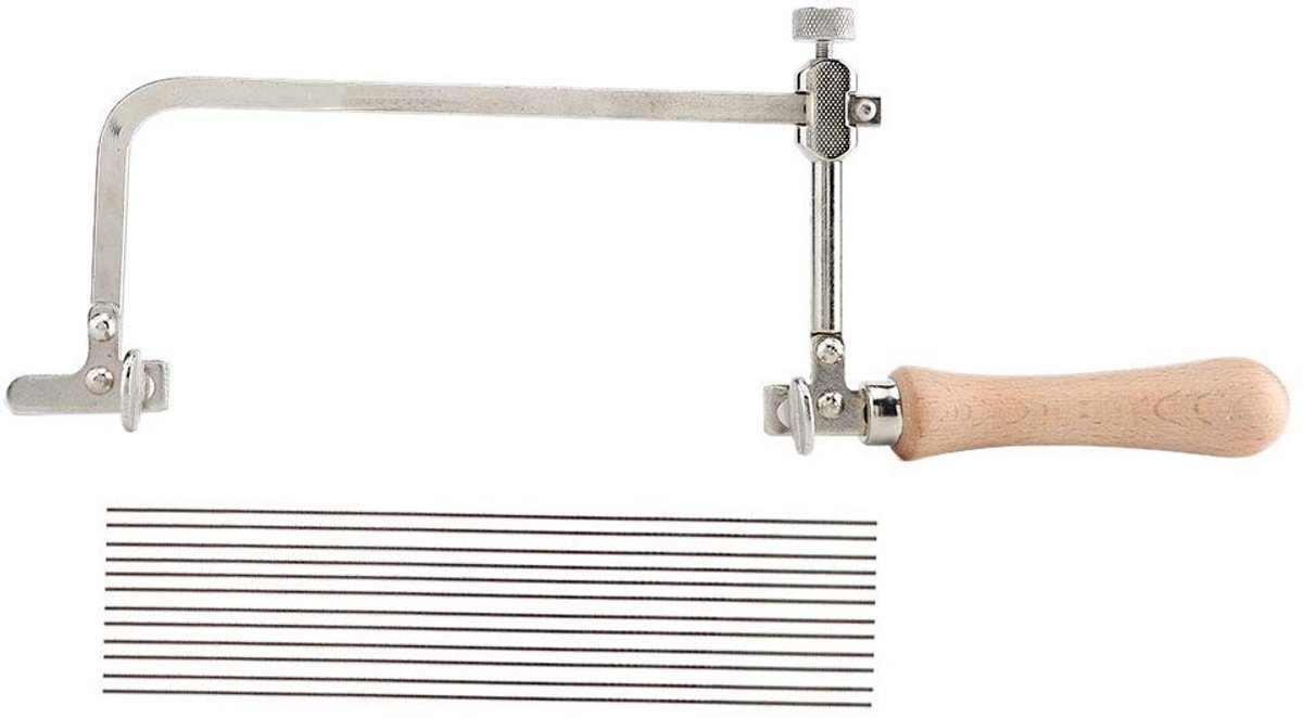 Dailygoods- Juwelierszaag Verstelbaar - Handzaag voor Hout - Staalzaag - Sieraden Tool - Hoogwaardige Afwerking - Veilig en Gebruiksvriendelijk