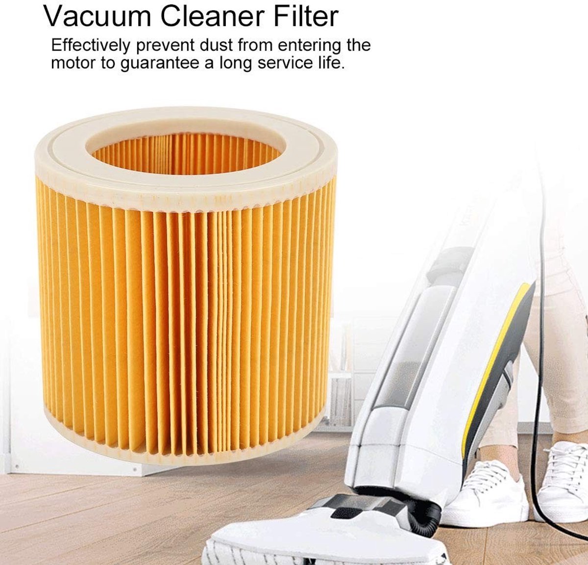 Dailygoods- Stofzuigerfilter Hoogwaardig - Compatibel met A2004/A2054/A2204/A2656 - Filter stof/pollen/allergenen - Eenvoudige installatie - Afmetingen 120x120x112 mm - Materiaal ABS