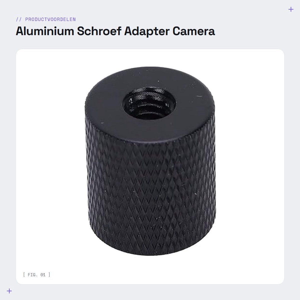 Dailygoods - Aluminium Schroef Adapter - Camera Schroefdraad Adapter - Lichtgewicht en Duurzaam - 1/4 Inch - Geschikt voor Statief en Monitor - Perfec...