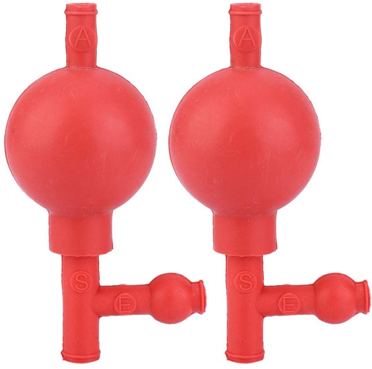 Dailygoods- Laboratoriumpipetten Accessoires - 2 Stuks Rubberen Oorwaslamp - Zachte Oorreiniging - Laboratoriumvloeistofoverdracht - Gemakkelijk schoon te maken - Geschikt voor laboratoria - Zuigbal