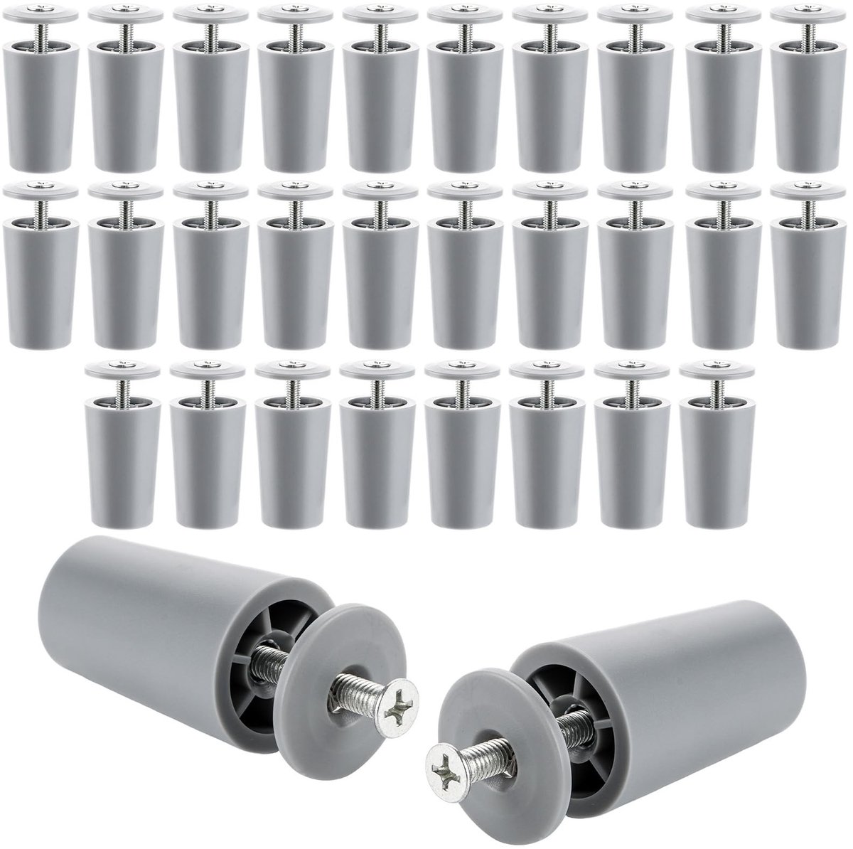 Dailygoods- Rolluikstopper 30 Stuks - Aanslagbuffer - Reserveonderdeel - 40 mm Lang - Weerbestendig - Hoogwaardig Kunststof - Rolluikonderdelen
