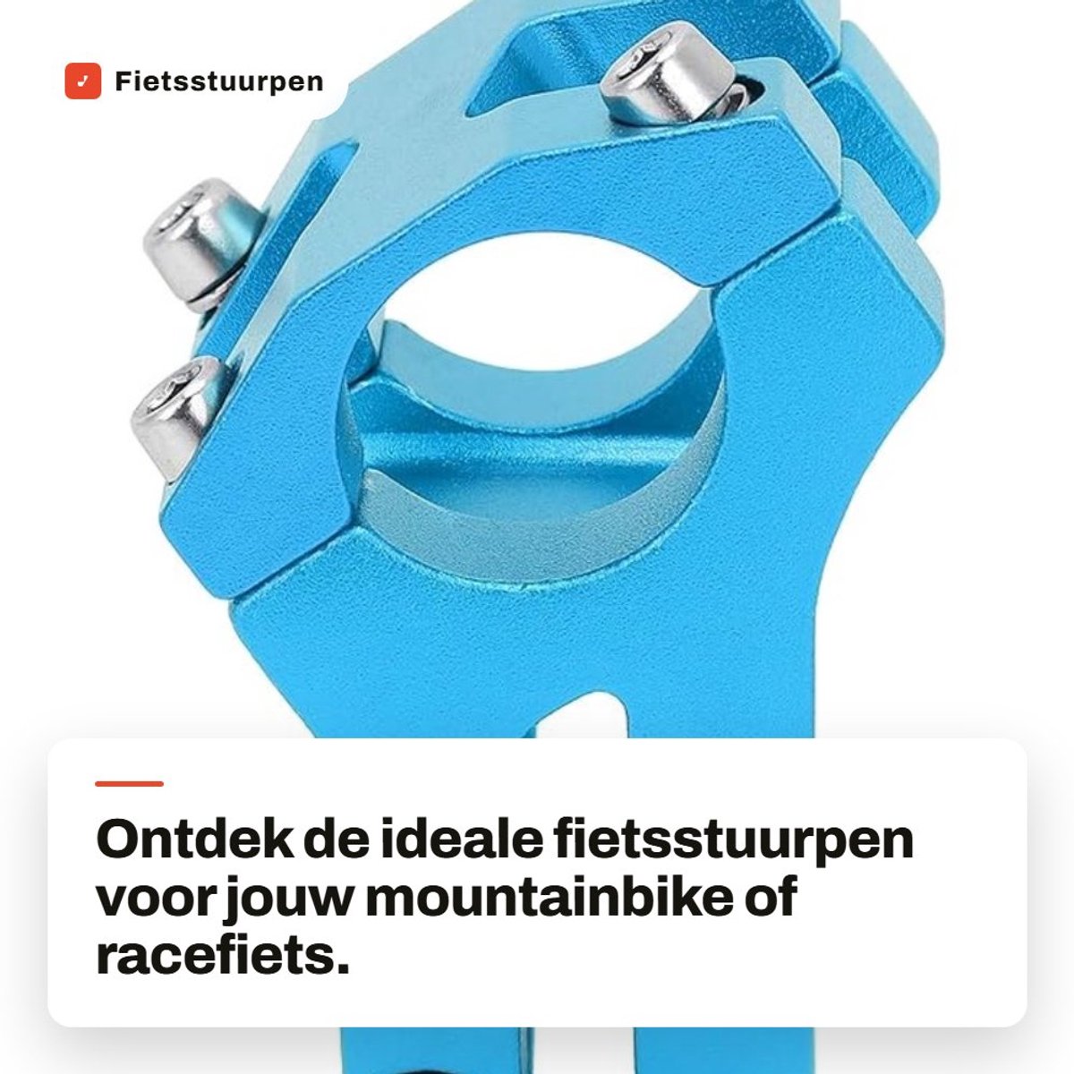 Dailygoods- Fietsstuurpen Aluminium 25.4x35mm - Korte Stuurpen - Verstelbare Stuurpen - Stuurpen Racefiets - Stuurpen Mountainbike - Duurzaam en Corrosiebestendig