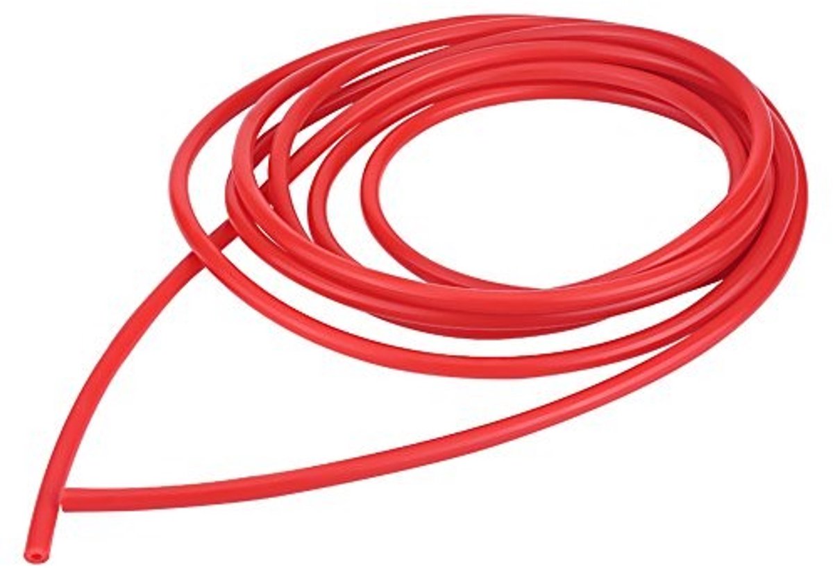 Dailygoods- Vacuümbuis 5 meter - Siliconenrubber - Binnendiameter 4 mm - Buitendiameter 9 mm - Temperatuurbereik - Universeel - Siliconenslang