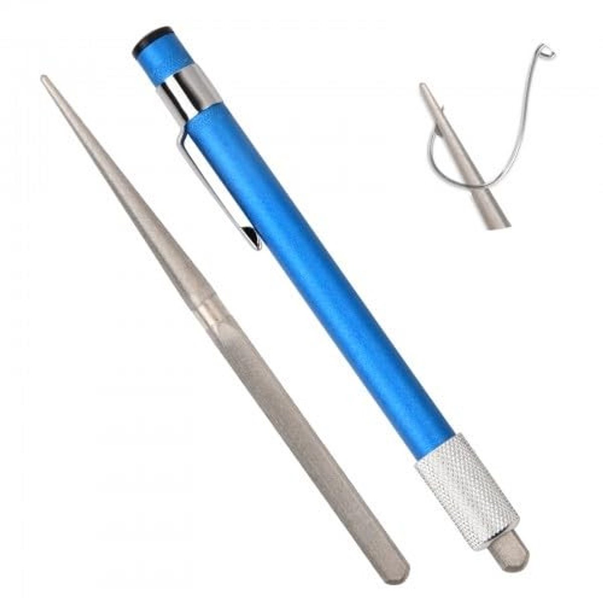Dailygoods- Messenslijper Multifunctioneel - Slijpsteen - Draagbaar - Lichtgewicht - 13 cm - Ideaal voor Messen en Vissers
