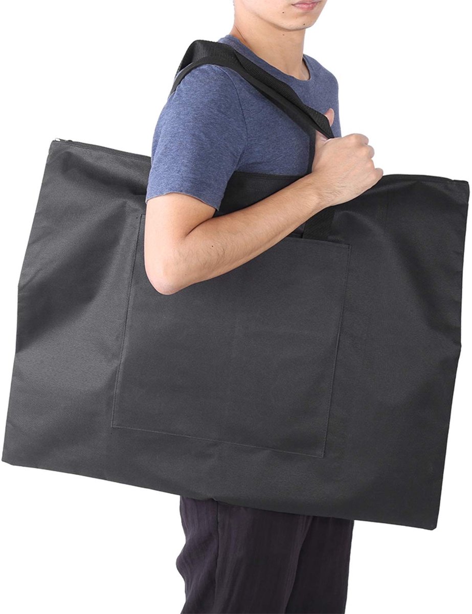 Dailygoods- Opbergtas Professionele Draagtas - Canvas Portfolio - Artiest Case - Schetsen en Schilderen - Kunst Benodigdheden - Lichtgewicht en Duurzaam - Kunsttas