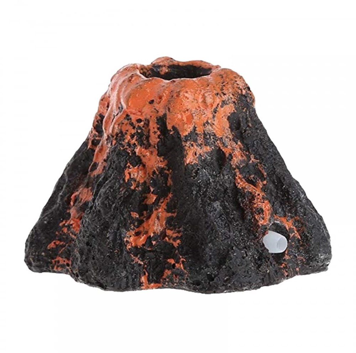 Dailygoods- Vulkaan Decoratie - Synthetische Hars - Aquarium Ornament - Duurzaam - Voor Zoetwater/Zeeaquaria - Afmetingen: 6,5 cm diameter - Aquariumdecoratie