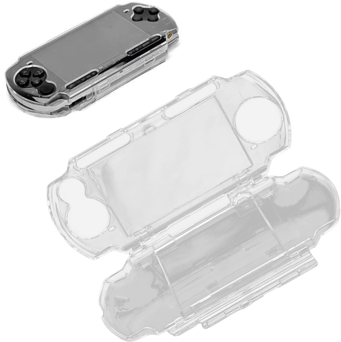 Dailygoods- Beschermhoes Schokbestendig - Universele Bescherming - Transparant - Hoogwaardig Polycarbonaat - Voor PS P2000/3000 - Krasbestendig - Gameconsolehoes
