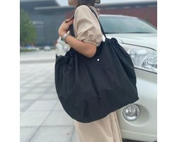 Grote Boodschappentas - Herbruikbare Shopper - Dagelijkse Boodschappen - Opvouwbaar Ontwerp - 44 x 75 cm - Effene Kleur