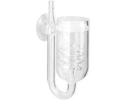 Dailygoods- CO2 Diffuser Hoge Transparantie - Glazen Diffuser - Kooldioxide Reactor - Verstuiver voor Waterplanten - Compact Ontwerp - Hoge Diffusie-efficiëntie - Aquarium Diffuser