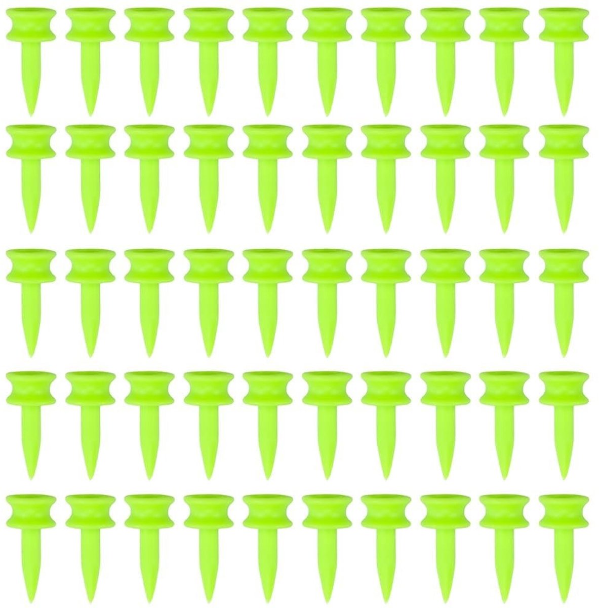 Dailygoods- Golftees 50 stuks - Onbreekbare Kunststof - Duurzaam - 2,54 cm - Geschikt voor Training - Eenvoudig Inbrengen - Golfaccessoires