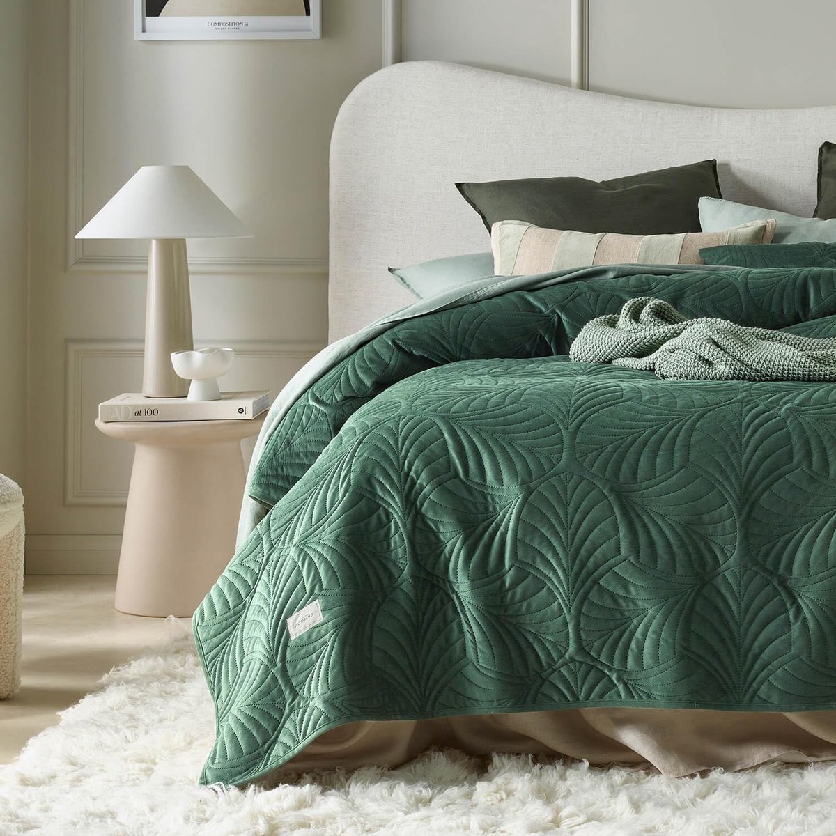 Dailygoods- Sprei Fluweelzacht Design - Bedsprei 240 x 260 cm - Woondeken - Duurzaam - Hoogwaardig Velours - Gecertificeerd Veilig Textiel