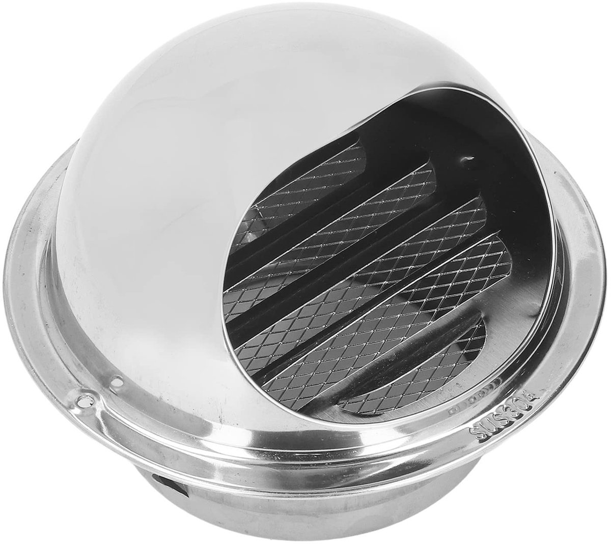 Dailygoods- Ventilatie Rooster Weerbestendig - Ronde Luchtopening - Roestvrij Staal - Fijn Gaas - Wandluchting - Bescherming Tegen Ongedierte - Luchtrooster